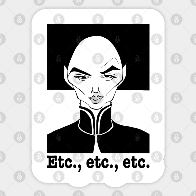 YUL BRYNNER FAN ART Sticker by cartoonistguy